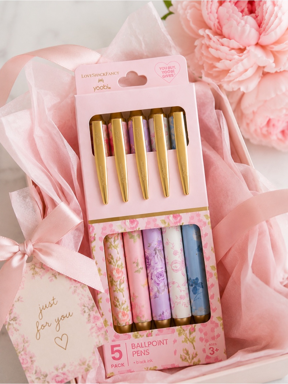 LoveShackFancy x Target x Yoobi Limited Edition 5-Pack Ballpoint Pens NIB - Picture 6 of 6